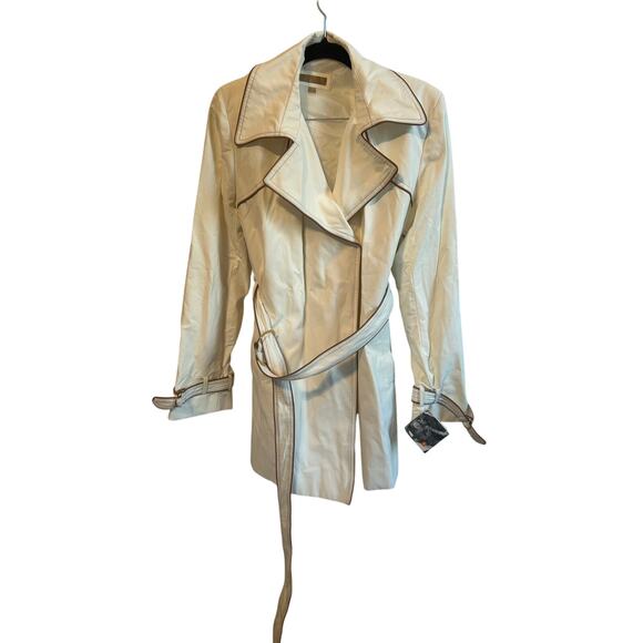 Wilson’s Leather Snap Button Belted Coat XL NWT - Picture 1 of 6